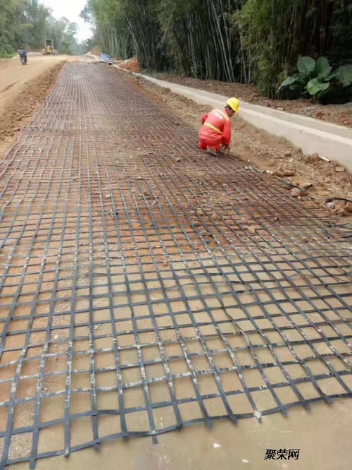 供應新舊道路改造40kn雙向鋼塑土工格柵